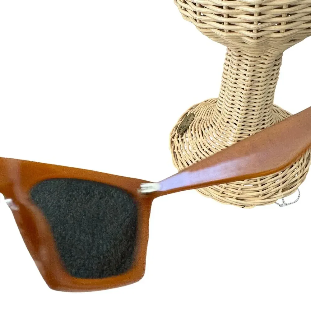 Mosanana Orange Square cat eye sunglasses